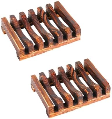 KONTONTY Classic Style Wood Soap Holder