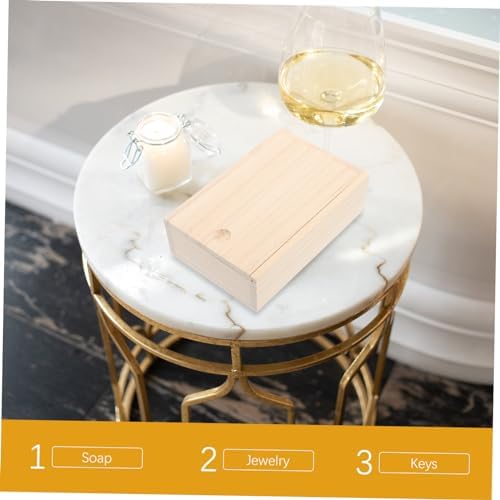 PRETYZOOM Wood Soap Dish with Pullout Lid