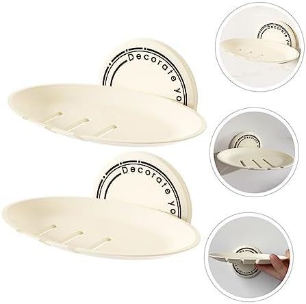LIFKOME Wall Mount Soap Dish for Small Bathrooms