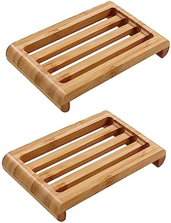 Bamboo Soap Holder for Drying and Organizing
