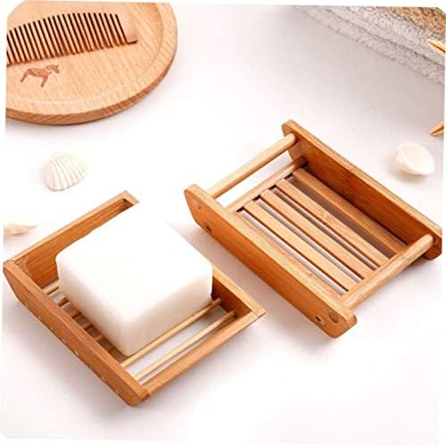 DECHOUS Wooden Soap Tray for Bathroom Drainage