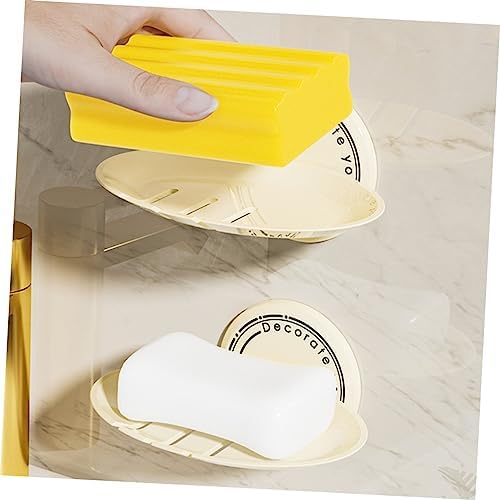 ABOOFAN Nail-Free Soap Holder Wall Mountable Drainage Pad