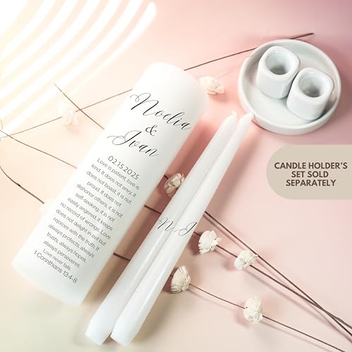Lightit Studio Unity Candles Wedding Set 3x9 and 10 Taper Candles