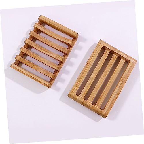 Stylish Bamboo Soap Holder with Drainage Tray