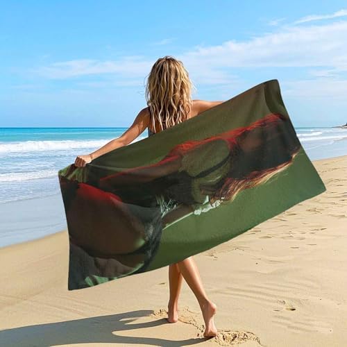 Magnetic Beach Towel for Women Quick Dry Sand Free 30x60