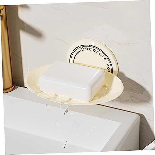 2Pcs Wall Mounted Self Adhesive Soap Dish for Shower and Kitchen