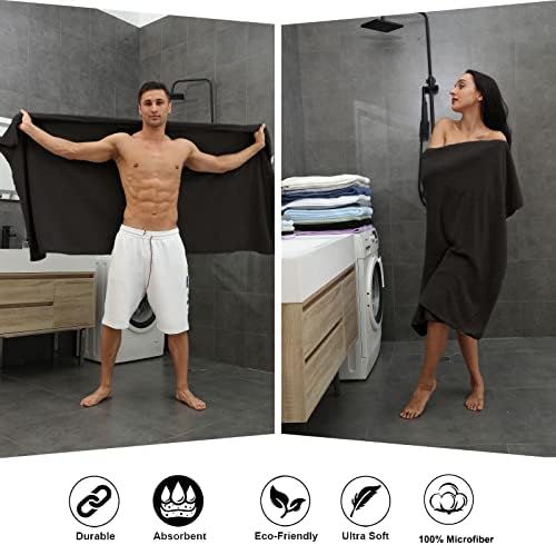 Smuge 8-Piece Brown Bath Towel Set
