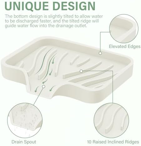 Spofit 2PCS Self-Draining Soap Holder