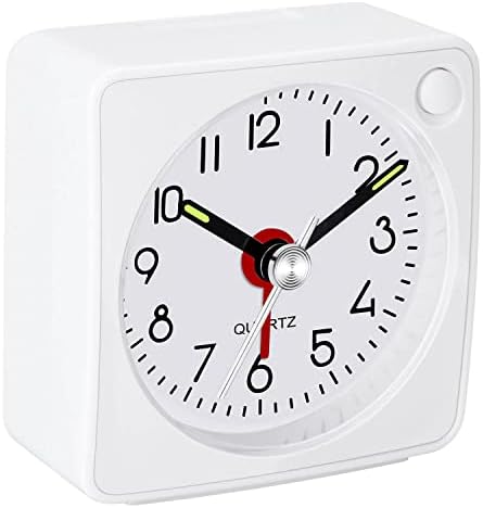 Jisile Ultra Small Analog Alarm Clock 225 Inch