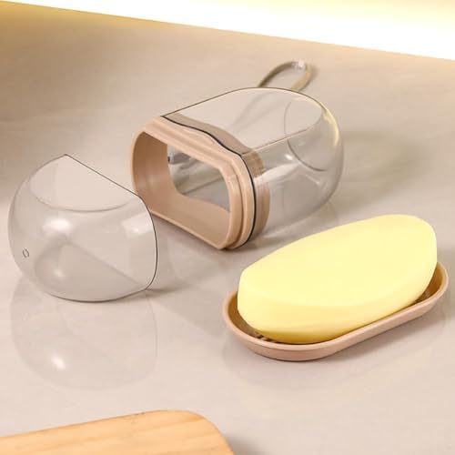 Travel Soap Case with Leakproof Lid and Drainage