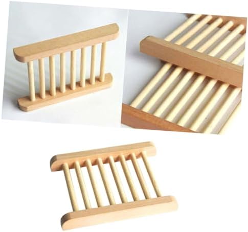 HOOTNEE Wood Soap Dish Holder 2Pcs
