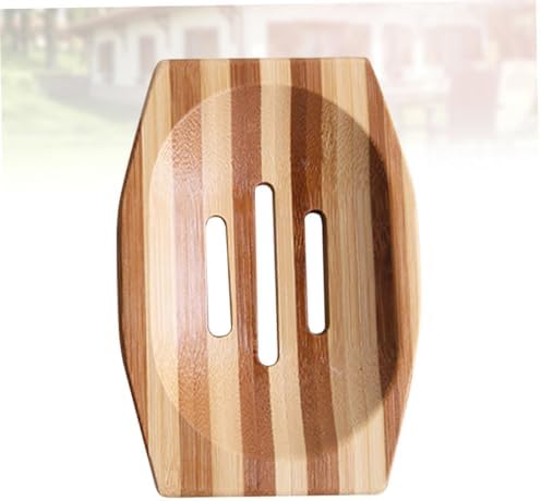 Luxshiny Retro Hollow Bamboo Soap Holder