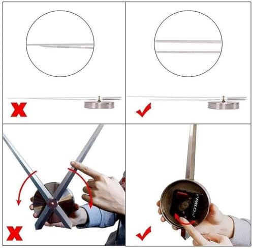 DIY 3D Wall Clock Hands with Quartz Mechanism