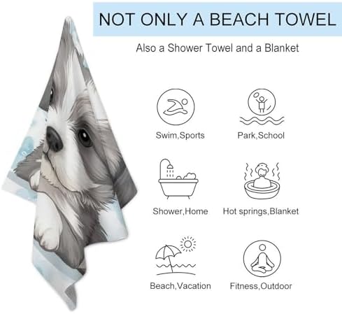 4SEE Quick Dry Oversize Bath Towel for Dogs