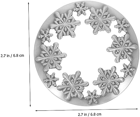 BEBEMOKO Vintage Snowflake Candle Jar Cover