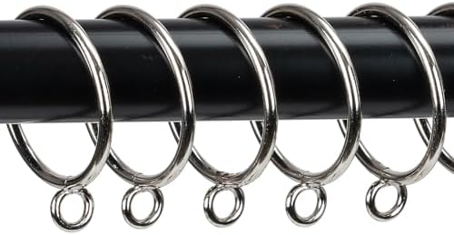 1 Inch Eyelet Curtain Rings 24pc for Pinch Pleat Curtains