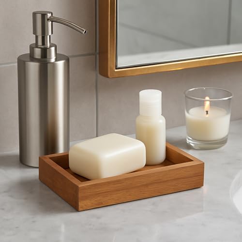 Creative Home Acacia Bath Rectangular Dish Holder
