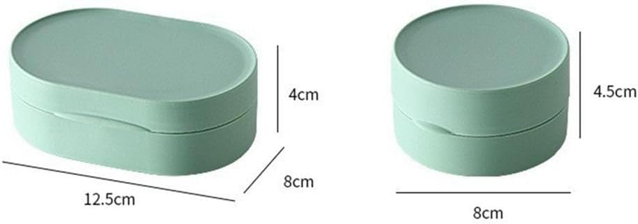 Travel Soap Box Holder Case - Leak Proof Round Soap Dishes Container