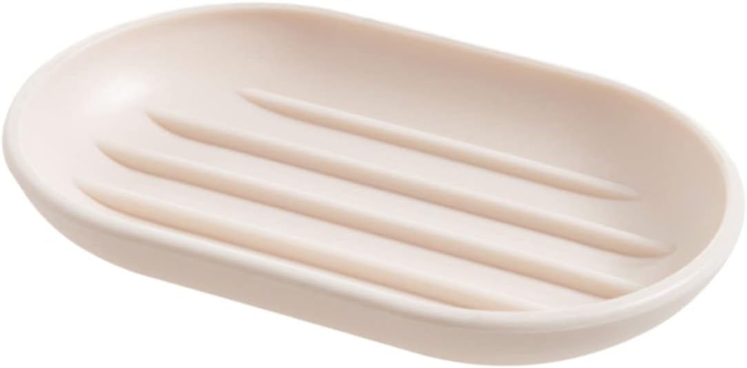 Oval PP Soap Dish for Bathroom Countertop
