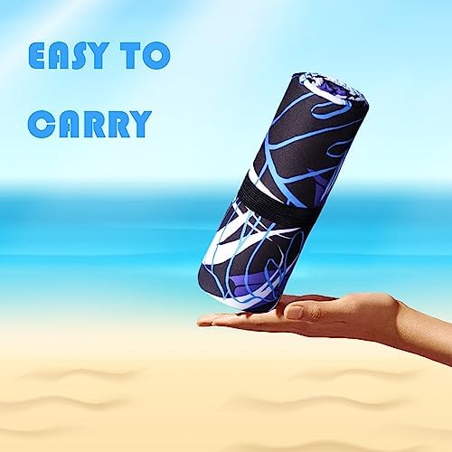 DJDEA Tie Dye Beach Towels Microfiber Extra Large