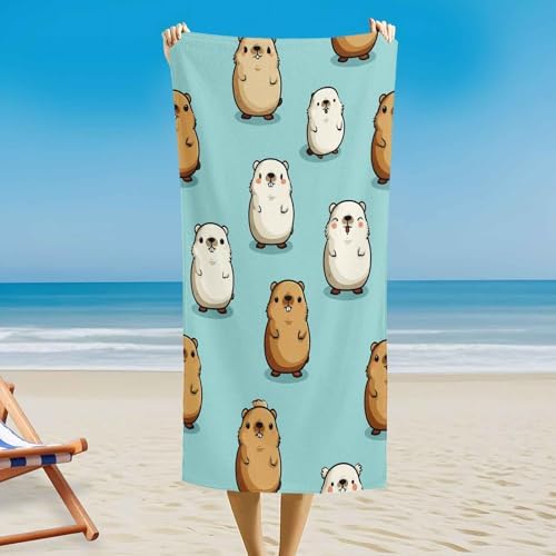 Magnetic Hamster Bath Towel - Beach Camping Friendly