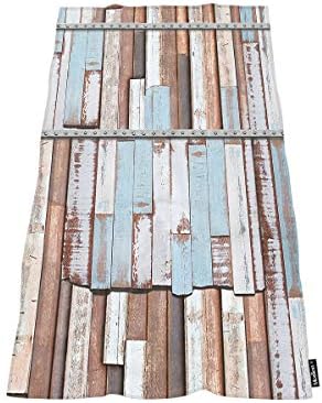 Moslion Rustic Wooden Plank Stripes Bath Towel