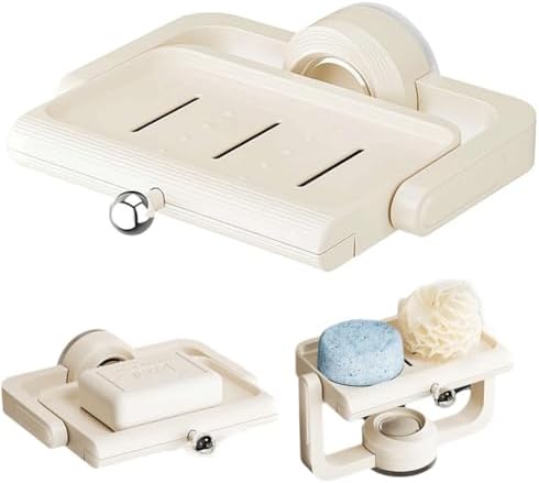 Rotatable Suction Cup Soap Dish - 360 Degree Swivel Holder