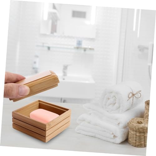 LIFKICH Wooden Soap Dish with Lid