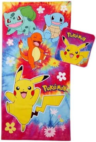 Franco Pokemon Bath Towel Set 2 Piece