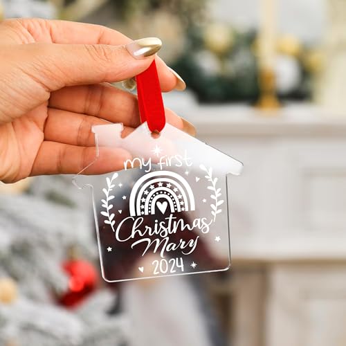 Jasilon Personalized Babys 1st Christmas Ornament