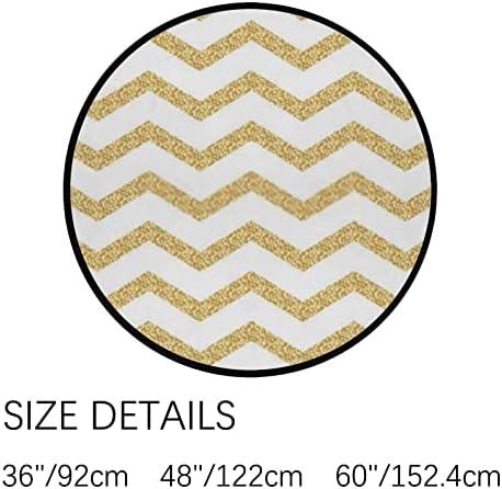 Vantaso 5ft Round Foam Rug for Kids Playroom and Living Room