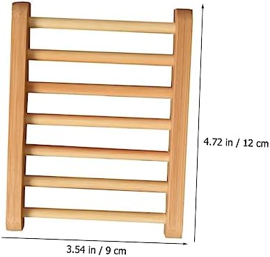 Hemobllo Wooden Soap Holder Natural Design