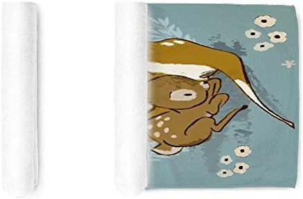 Hapuxt Cute Deer Hand Bath Towel 30x15inch 1