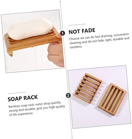 Stylish Bamboo Soap Holder with Drainage Tray