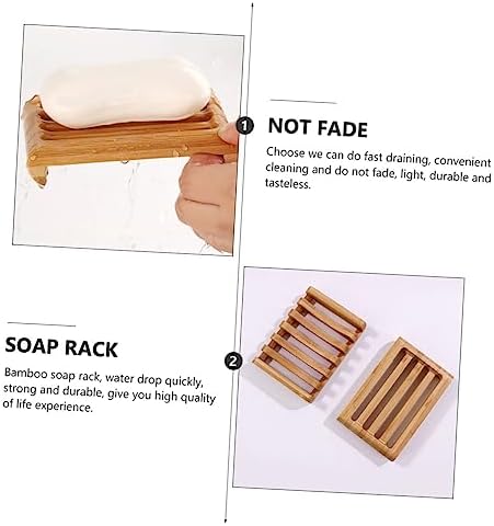 BEBEMOKO Bamboo Soap Case for Bathroom