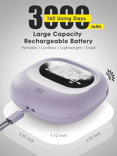 ROCAM Vibrating Alarm Clock with 3 Modes and Week Display
