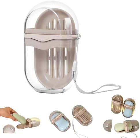Leakproof Travel Soap Case with Drainage
