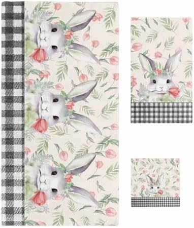 ZOE GARDEN Easter Bunny Towel Set 3-PC 1