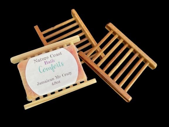 Wooden Soap Dish with Ladder Design 1pc