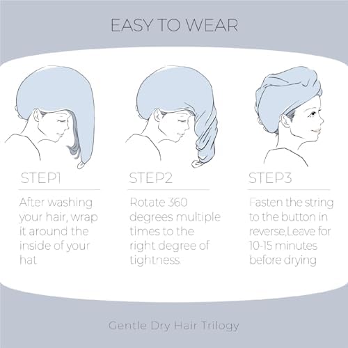 MaopaoBeauty 2 Pack Microfiber Hair Towel for Women