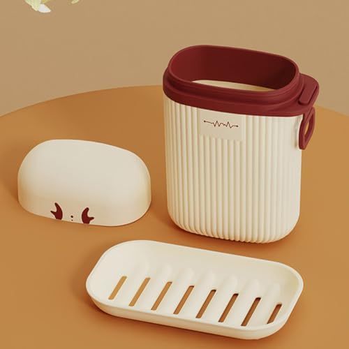 ZEXKENS Travel Soap Holder with Drainage Tray