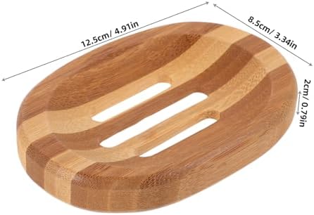 BESTYASH Zebra Pattern Wooden Soap Dish for Bath and Kitchen