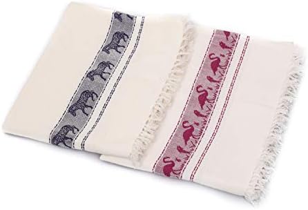 AVKA Studio Indian Bath Towels - Set of 2 - Medium 30x60 Inches