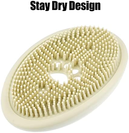 VOCOSTE Silicone Soap Dish with Bristles 115x7cm Beige