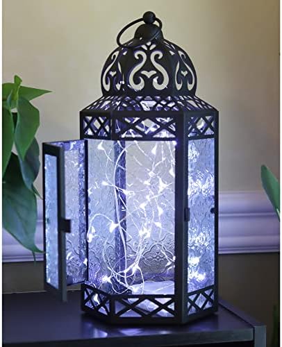 VELA LANTERNS Decorative LED Candle Lanterns Set of 2 1