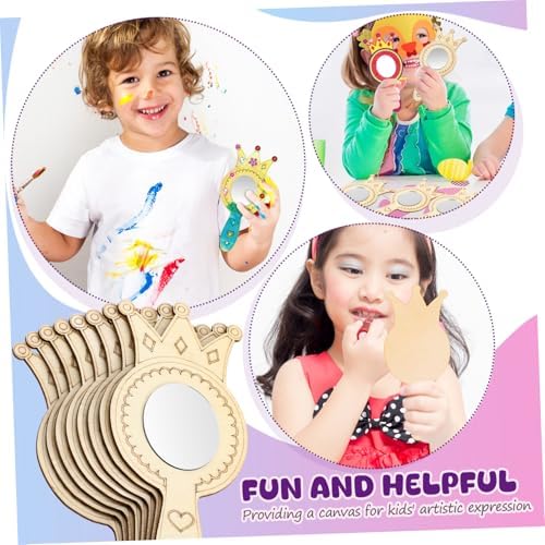 BESPORTBLE Handheld Mirror Craft Set for Kids 1