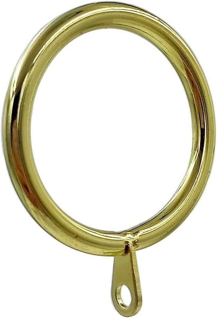 42Pcs Gold Metal Flat Curtain Ring with Eyelet 1