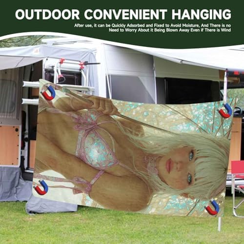 Magnetic Beach Towel for Travel Quick Dry and Sand-Resistant