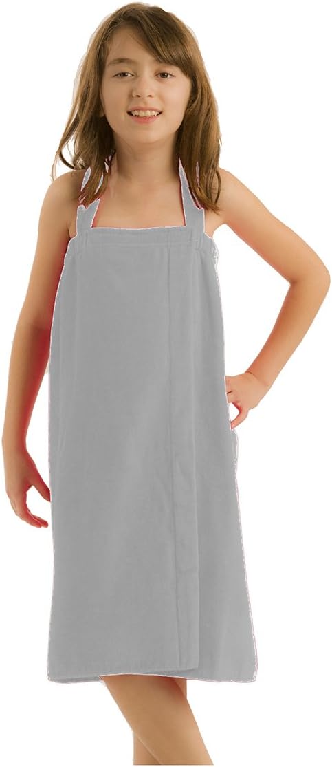 BY LORA Girls Wrap Beach and Pool Towel - Silver