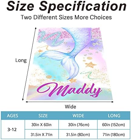 Differ More Mermaid Pink Beach Towel for Kids